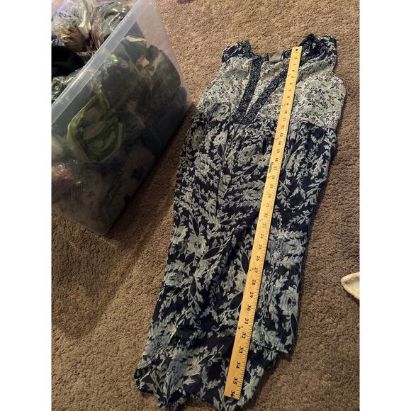 Knox Rose Shift Dress Womens Navy Blue Floral Print W/ Tank Sleeveless SZ Large - Picture 7 of 7